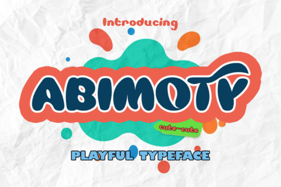 Abimoty: A Cartoon-Style Display Font for Bold Visuals