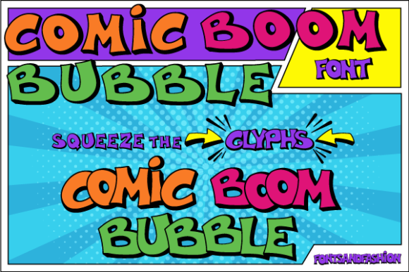 Comic Boom Bubble: A Bold Display Font for Creative Projects