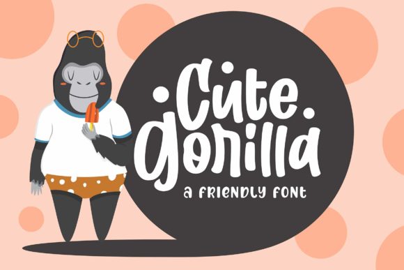 Cute Gorilla Font for Editorial Design