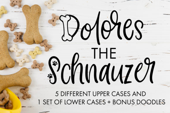 Dolores the Schnauzer Font for Handmade Creations