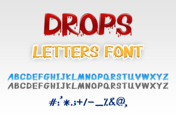 Drops Letters: A Font That Speaks Volume