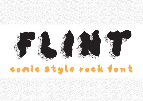 Flint: A Rock-Cracked Display Font for Creative Crafters