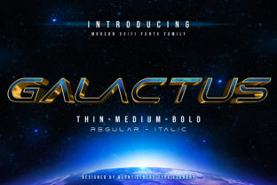 Galactus: A Futuristic Display Font for Digital Branding
