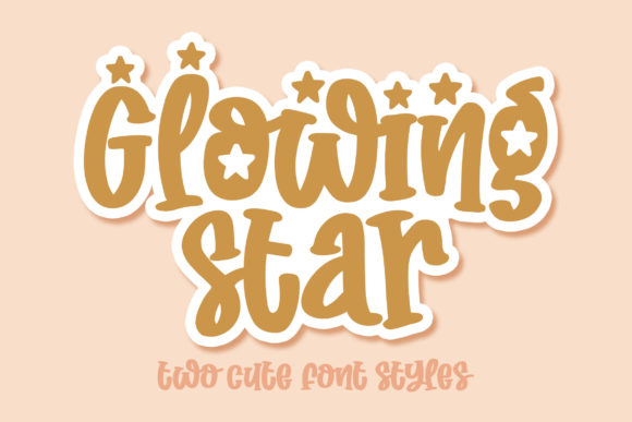Glowing Star: A Display Font for Web Design and Brand Identity
