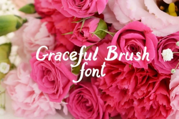 Graceful Brush: A Bold Display Font for Creative Projects