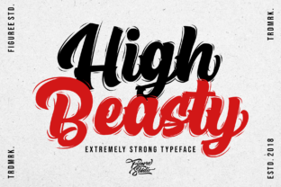 High Beasty Font for Handmade Creations