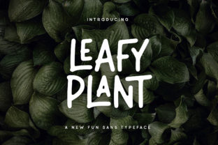 Leafy Plant: A Versatile Display Font for Creative Brands
