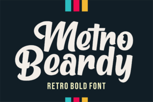 Metro Beardy Font for Handmade Creations