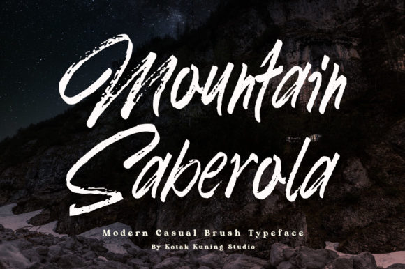Mountain Saberola: A Bold Display Font for Marketers on the Move