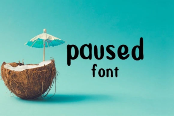 Paused: A Display Font for Campaign Creativity