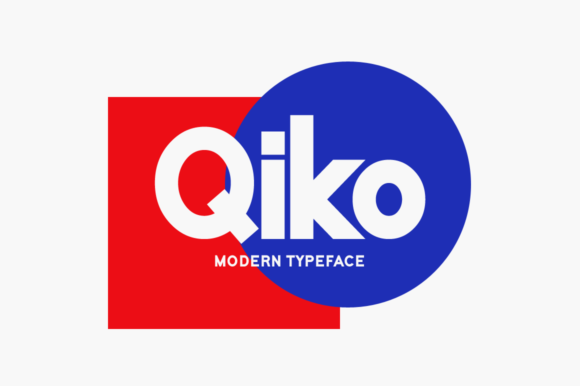 Qiko Display Font for Web and Digital Design