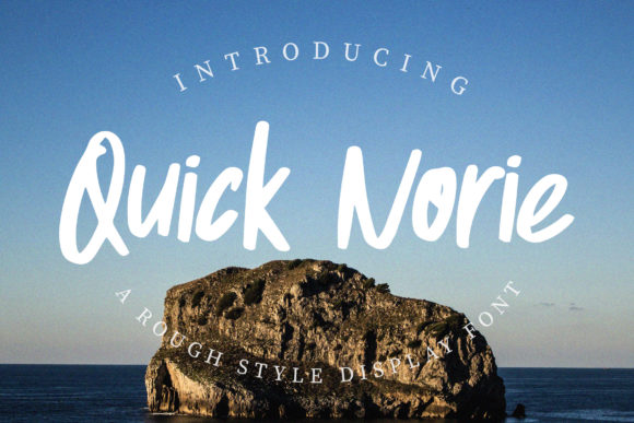 Quick Norie: A Playful Display Font for Bold Branding