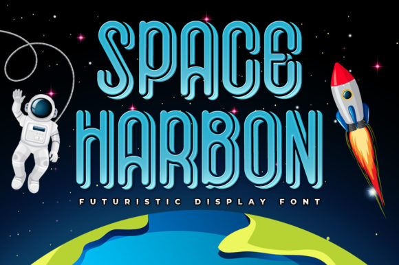 Space Harbon: A Futuristic Display Font for Modern Editorial Design