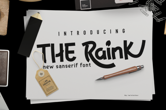 The Raink Font for Editorial Design and Content Creation