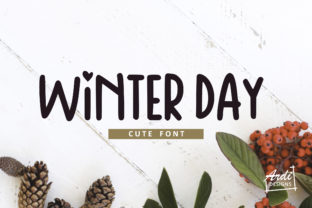 Winter Day Font for Handmade Creations